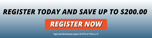 Register Today and Save Up To $200