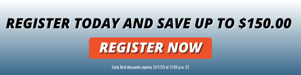 Register Today and Save Up To $150