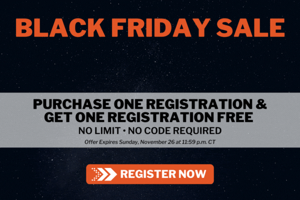 Register Now -- Buy One, Get One Free