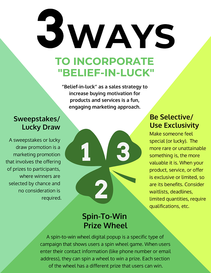 3 Ways to Incorporate "Belief-in-Luck"
