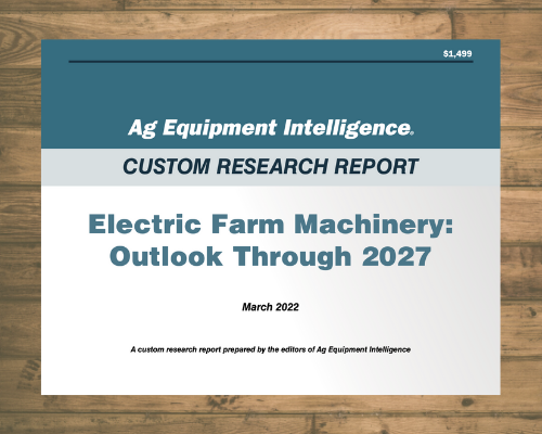 Electric Farm Machinery: Outlook Through 2027